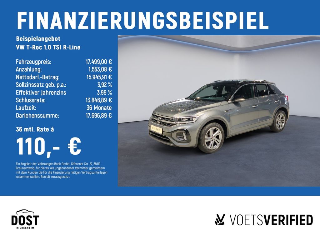 T-Roc 1.0 TSI R-Line Life ACC+KAMERA+LED+NAVI+PD