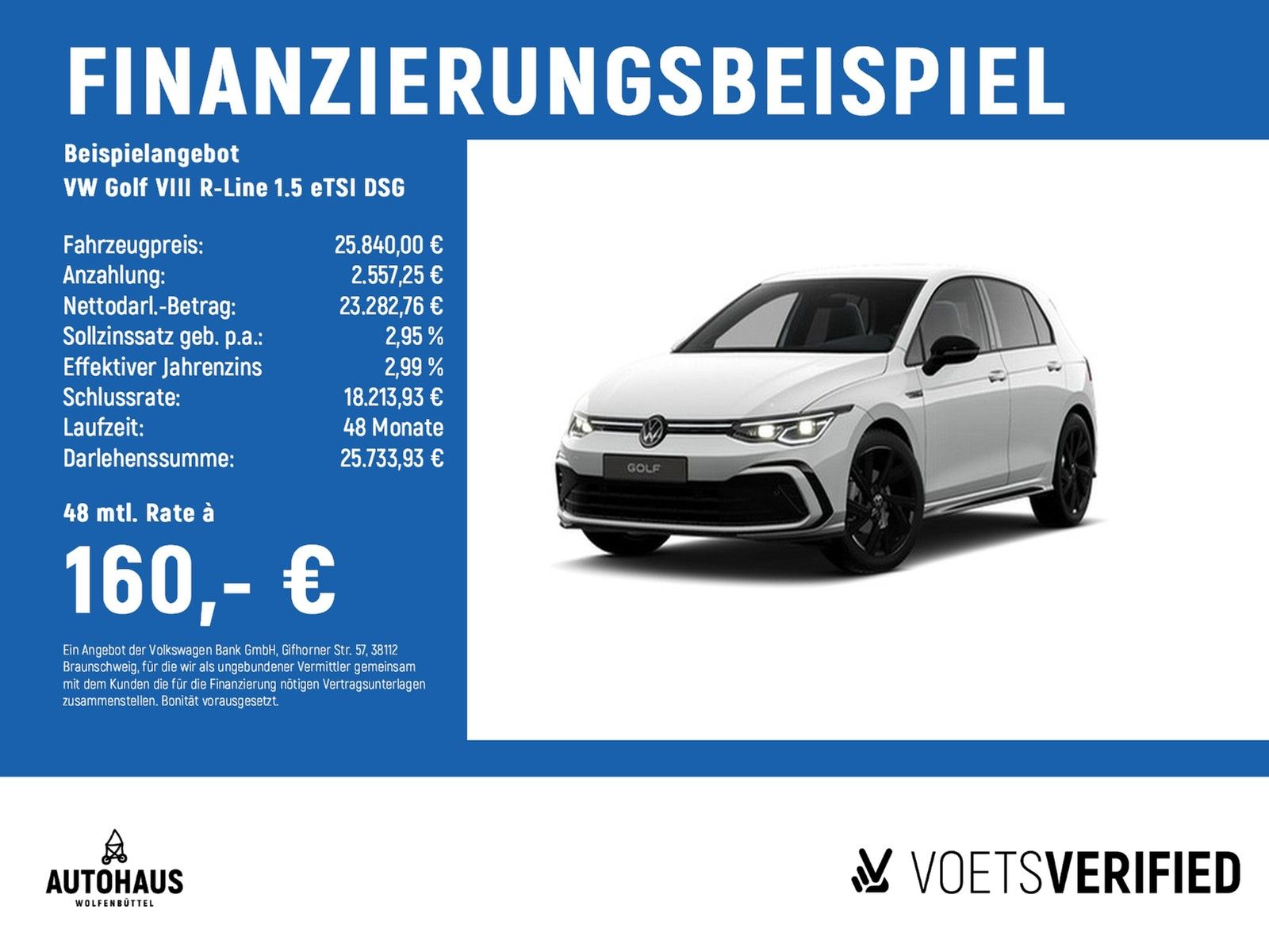 Volkswagen Golf VIII R-Line 1.5 eTSI DSG AHK+MATRIX+CAM