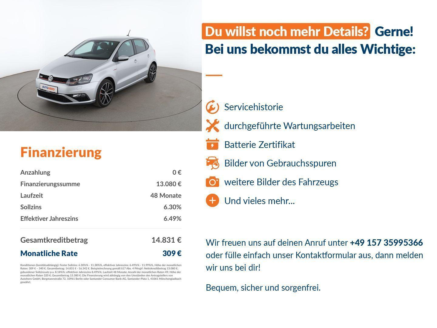 Volkswagen Polo 1.8 TSI GTI BMT Aut.*NAVI*LED*CAM*PDC*SHZ*