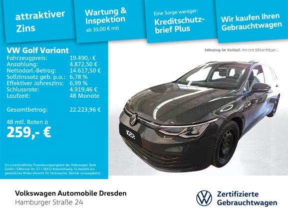 Volkswagen Golf VIII Variant Life 2.0 TDI DSG AHK PDC TRAVE