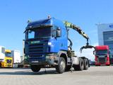 Scania R420, 6x4, CRANE LOGLIFT F135ZT94A, BEACONS - Scania Kipper 94