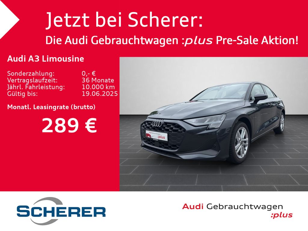 Audi A3 Limousine 30 TFSI S tronic NAVI AHK ACC KAMER