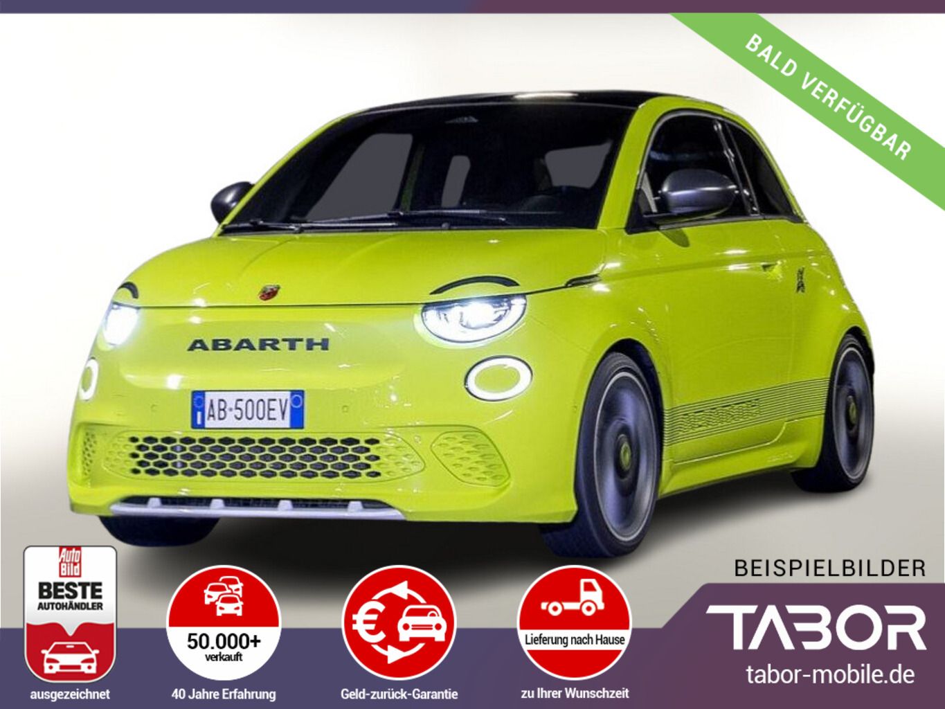Abarth 500e 42 kWh Turismo LED Pano Nav JBL SHZ Kam PDC