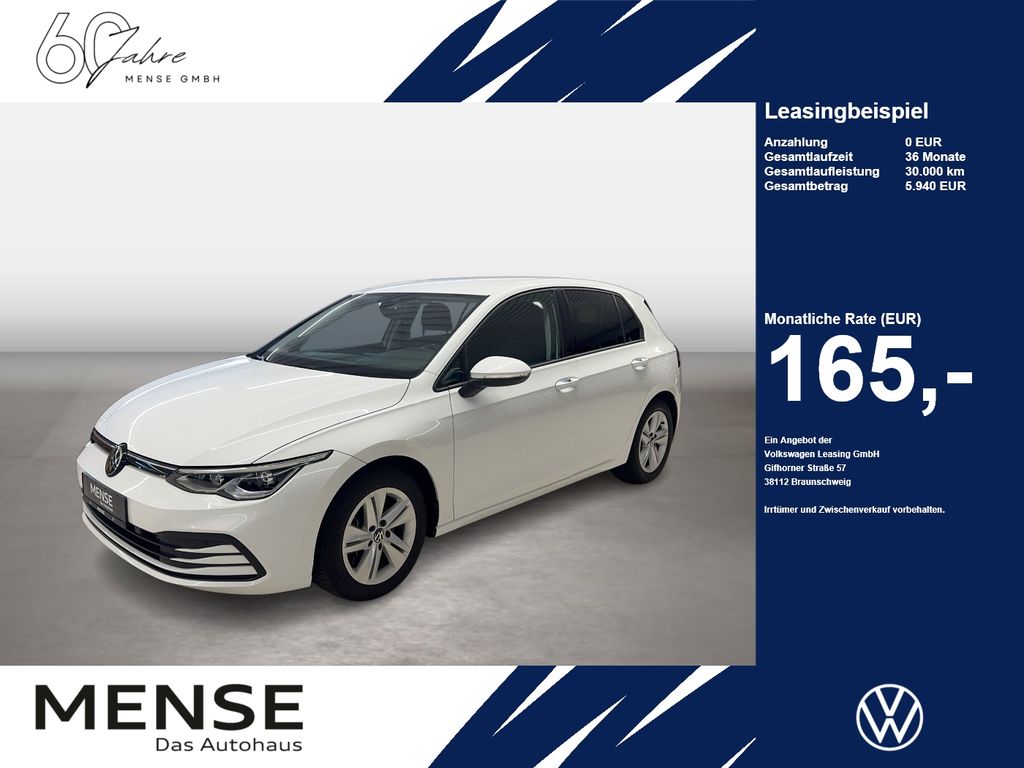 Volkswagen Golf VIII 1.5TSI Life CarPlay h/k AHK Standhzg