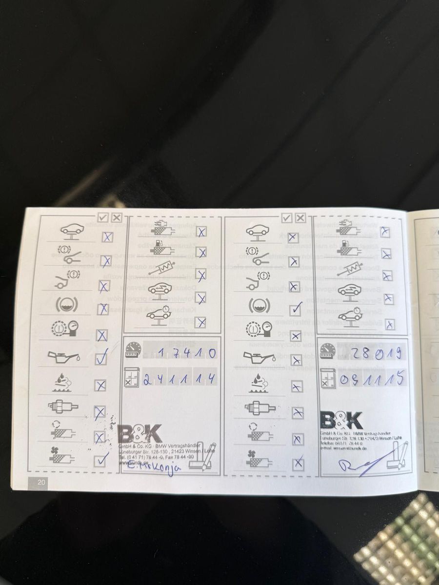 Fahrzeugabbildung BMW 116 i Limousine 3-trg. / SCHECKHEFT/ NUR 86.TKM