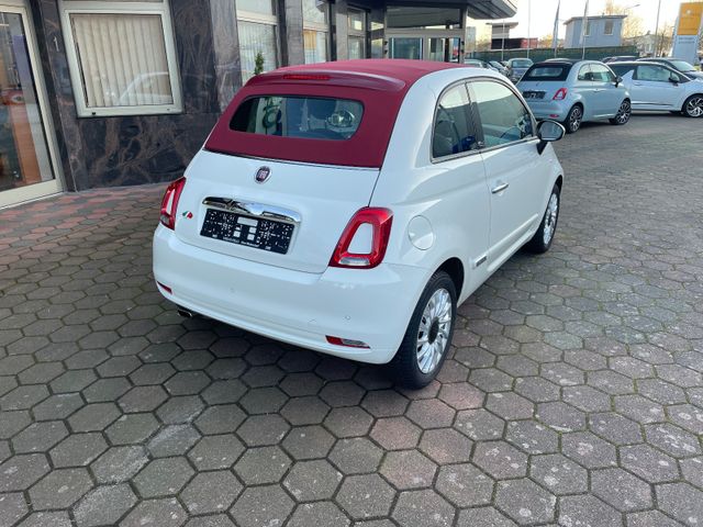 Fiat 500C Lounge Automatik Verdeck rot