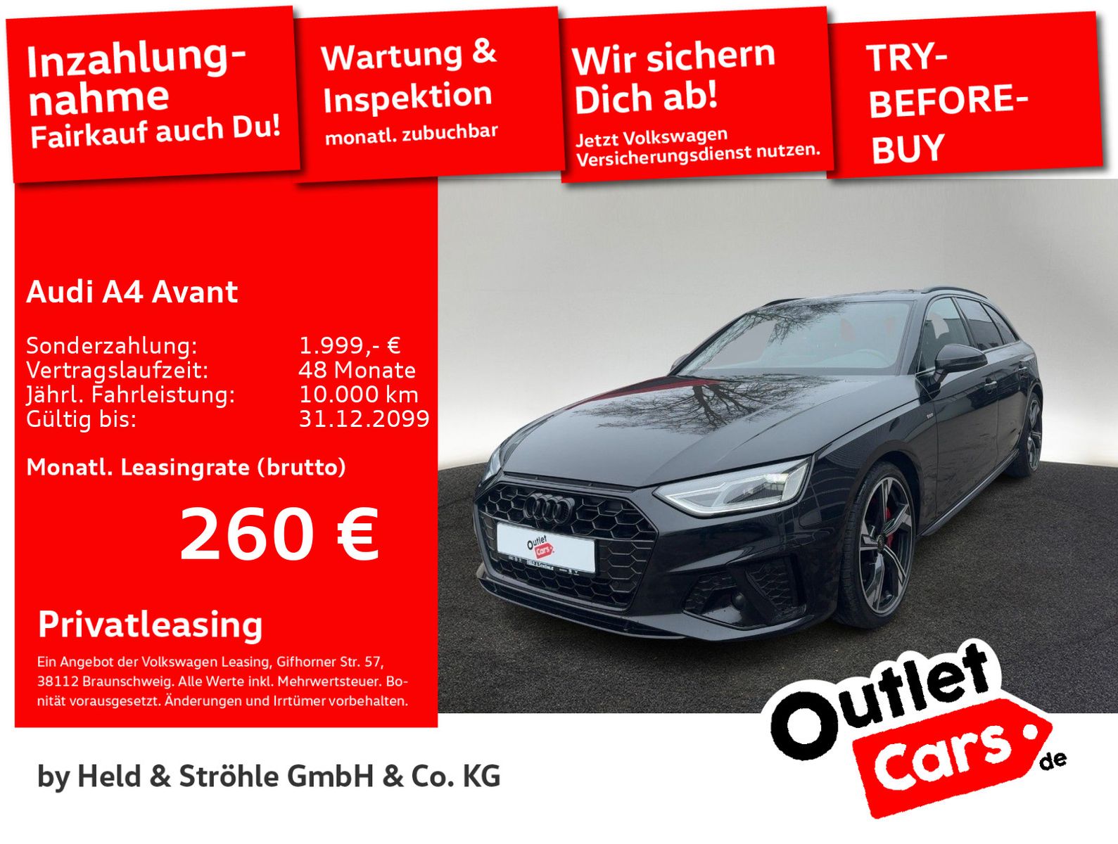 Audi A4 Avant S line compet. black 40 TDI S tronic