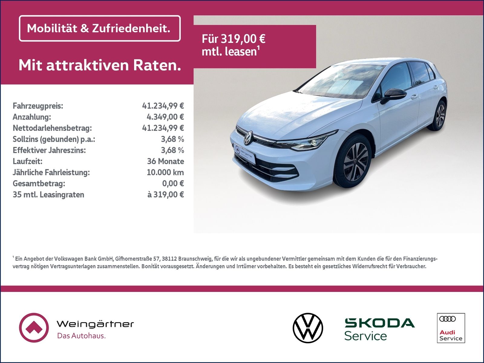 Golf Energy 2.0 TDI SCR 85 kW (116 PS) 6-Gang