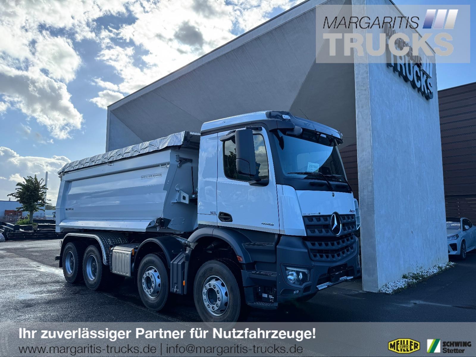 Mercedes-Benz 4145K 8x4 E6 GSR/Ret/MeillerP436 18m3 elek Plane