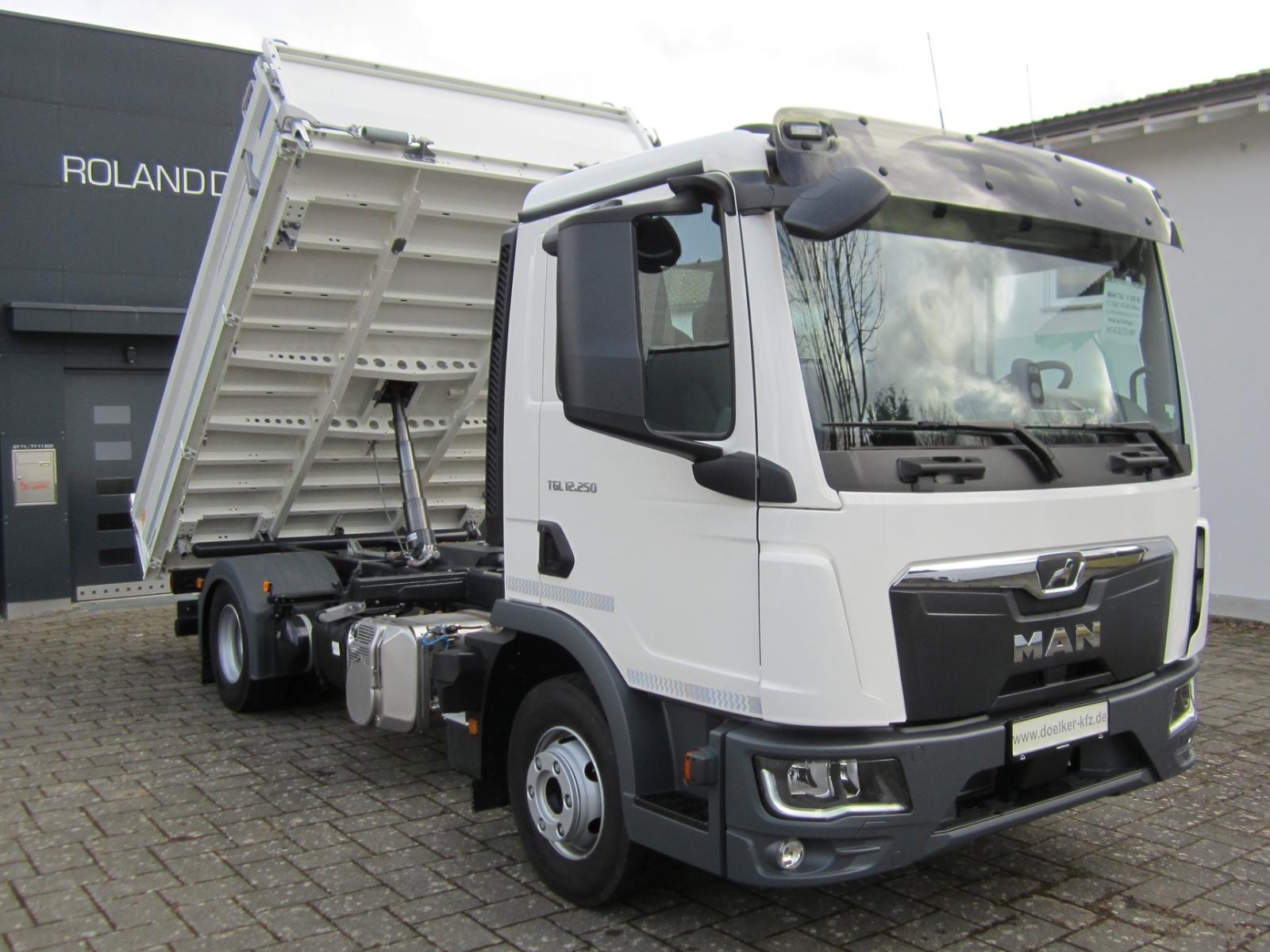 MAN TGL 12.250 BL Meiller-Kipper Klima 2 x AHK FH ZV