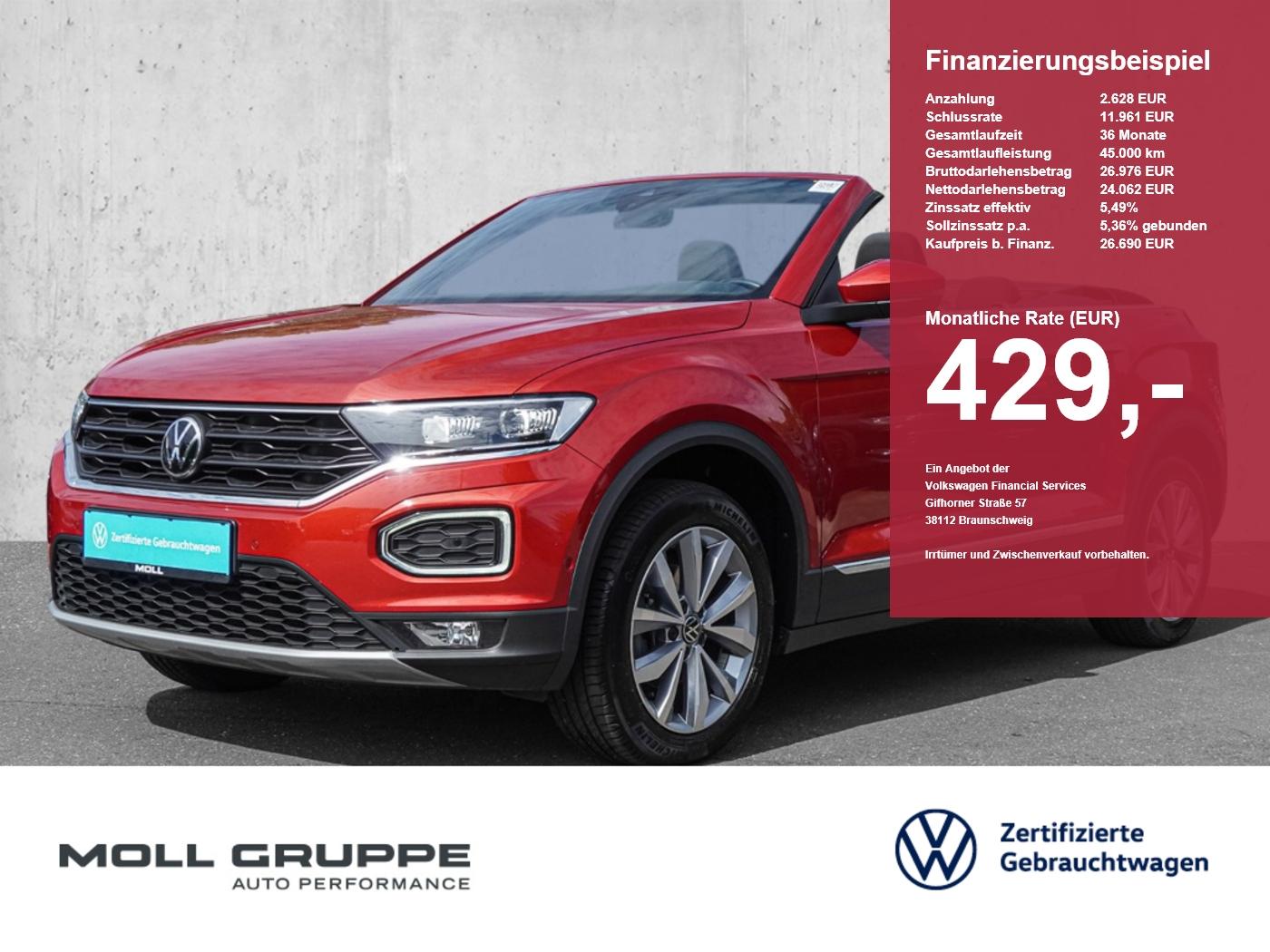 Volkswagen T-Roc Cabriolet 1.5 TSI DSG Style 2xKLIMA ACC AH