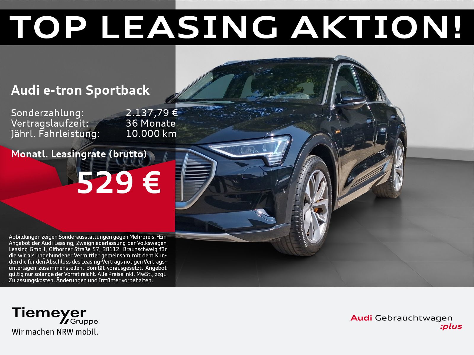 Audi e-tron Sportback 50 Q S LINE AHK LM20 HuD NACHT 