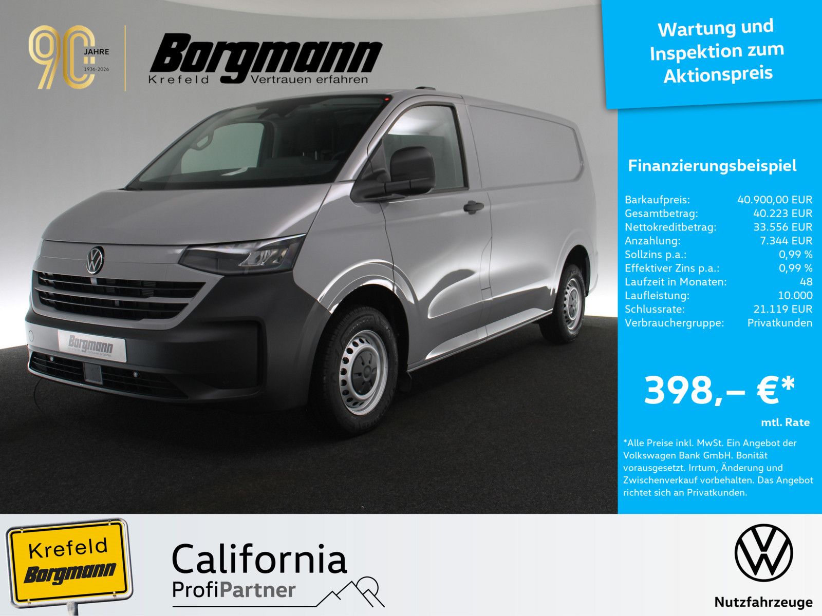 Volkswagen T7 Transporter 2.0 TDI Kasten KR LED KAMERA PDC