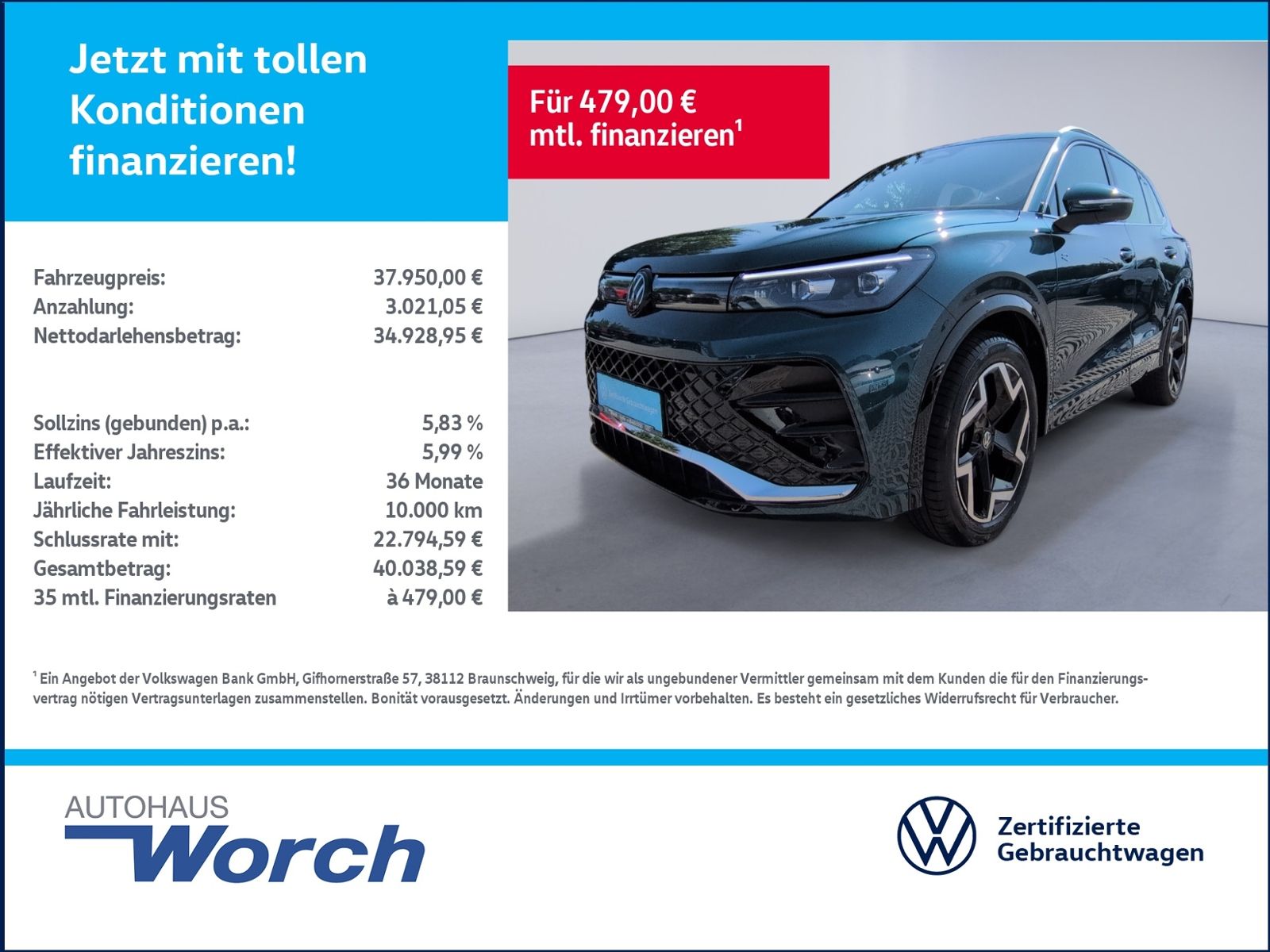 Tiguan R-Line 1.5 eTSI DSG NAVI+LED+SHZ+