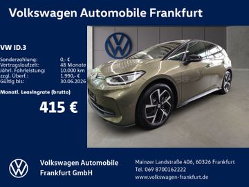 Volkswagen Leasingangebot: Volkswagen ID.3 Pro (204 PS) Tageszulassung 37.280,00 €