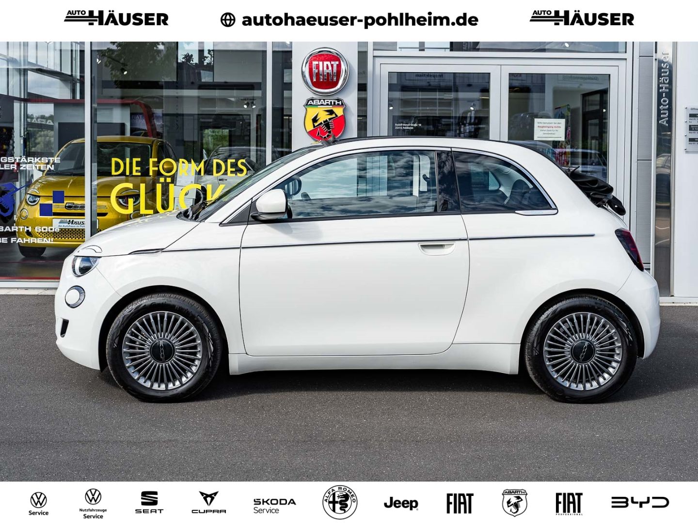 Fiat 500e Cabrio 42kWh SOFORT STYLE-PAKET MODE2-KABEL imagem 2
