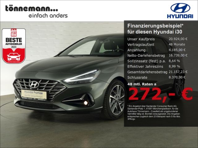 Hyundai i30 T-GDI CONNECT & GO DCT+VOLL LED+NAVI+RÜCKFAH