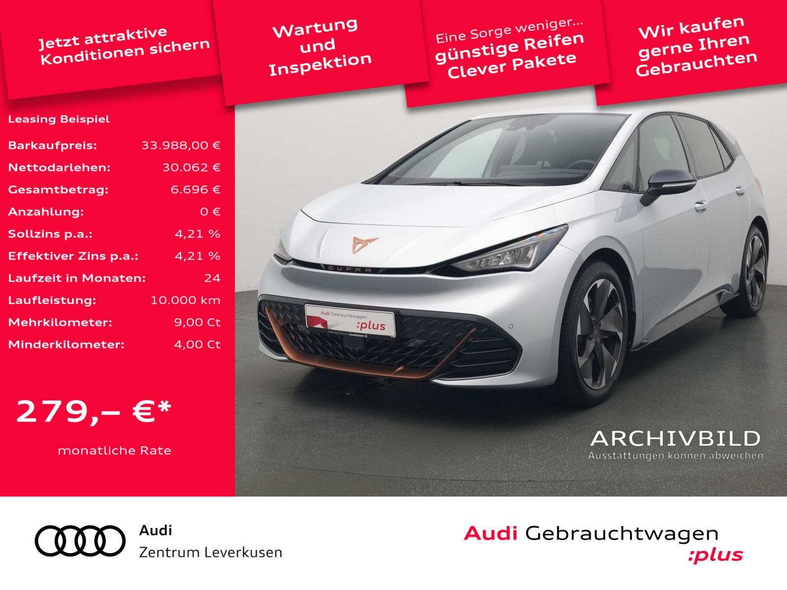 Cupra Born LED NAVI KM SHZ PDC ACC