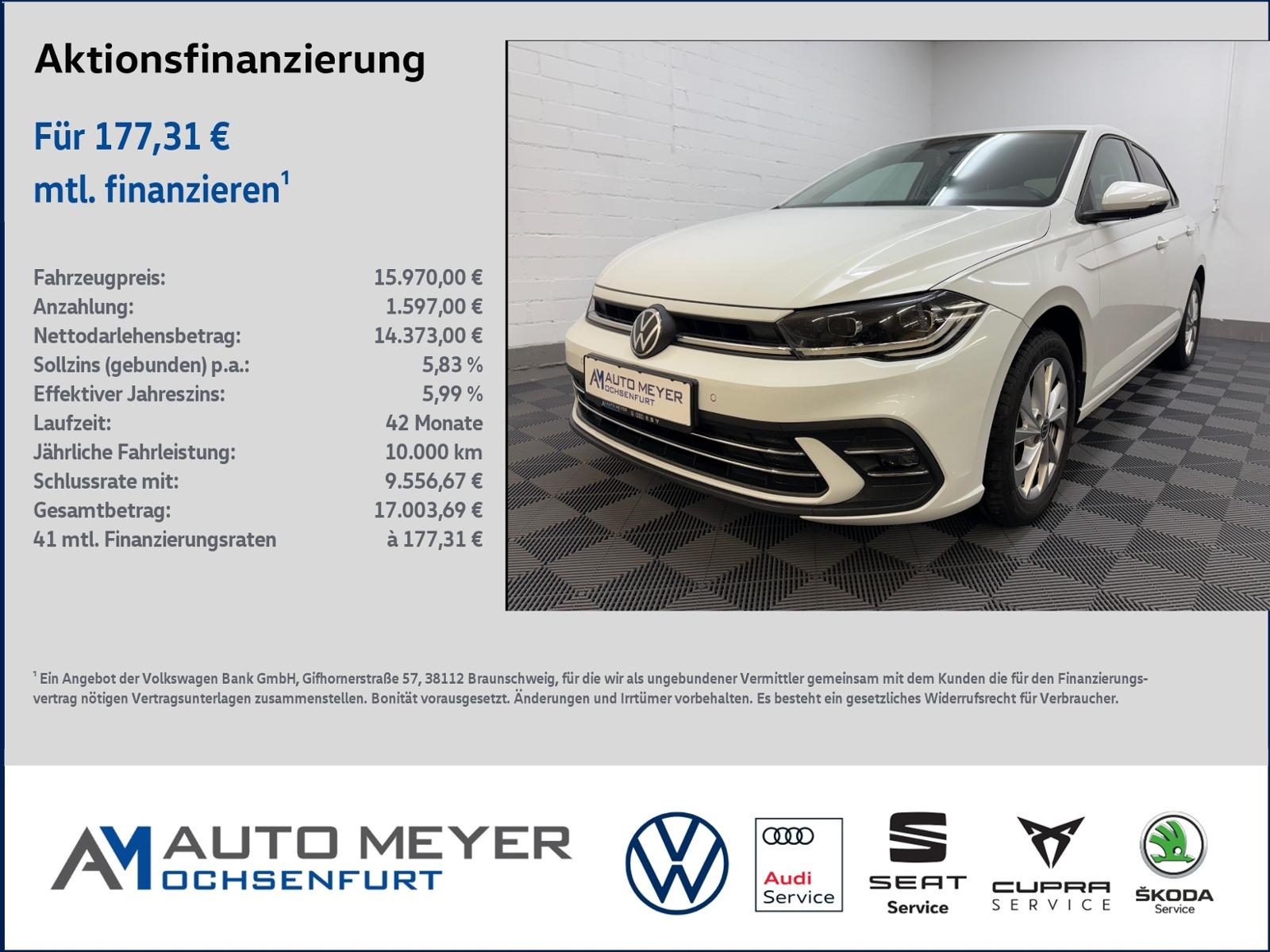 Volkswagen Polo Style 1.0 TSI 5-Gang Kamera Navi LED