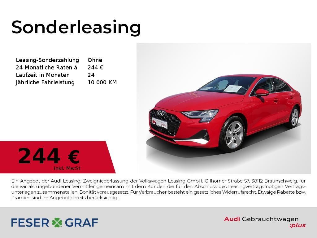 A3 Lim. 35 TFSI advanced CarPlay GRA LED Sitzh.