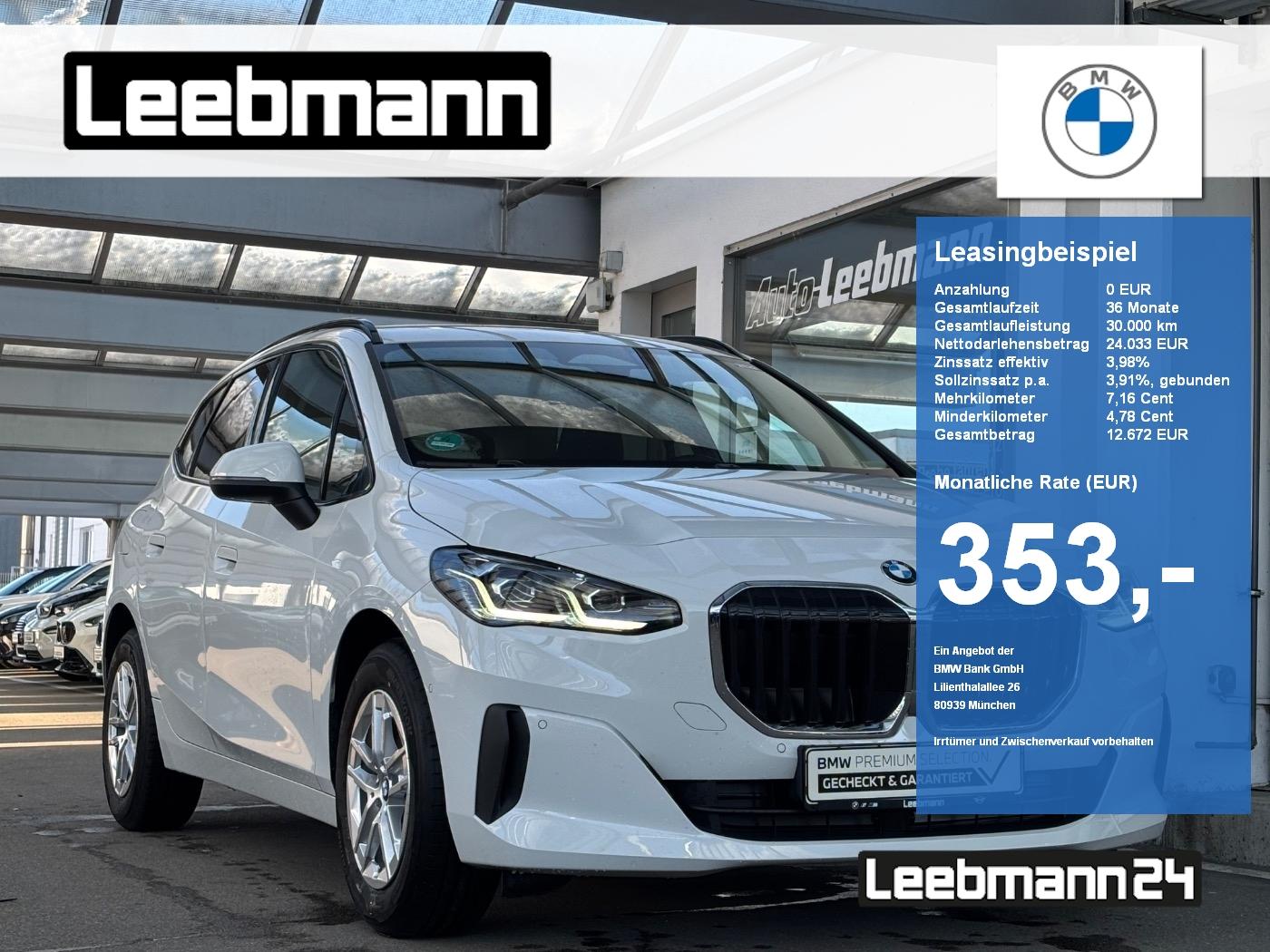 BMW 218d Active Tourer DrivAssi/RFK GARANTIE-11/2029