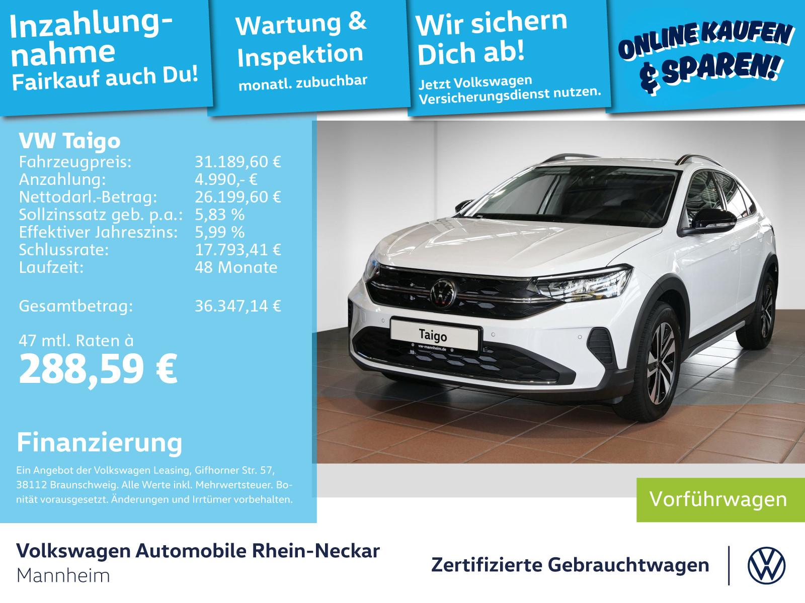 Volkswagen Taigo Energy 1,0 l TSI DSG NAVI LED Klima ALU