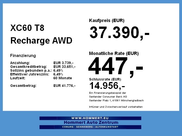 Volvo XC60 T8 Recharge AWD Inscription *Standh*Kamera*