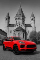 Porsche Macan S S - Porsche: Rot, Leder