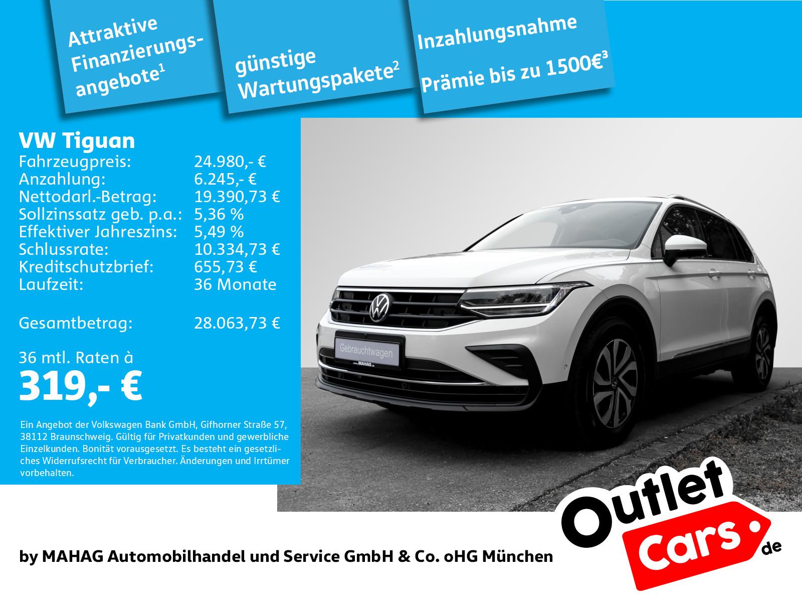 Volkswagen Tiguan Active 2.0 TDI AHK LED Navi ParkAssist Ar