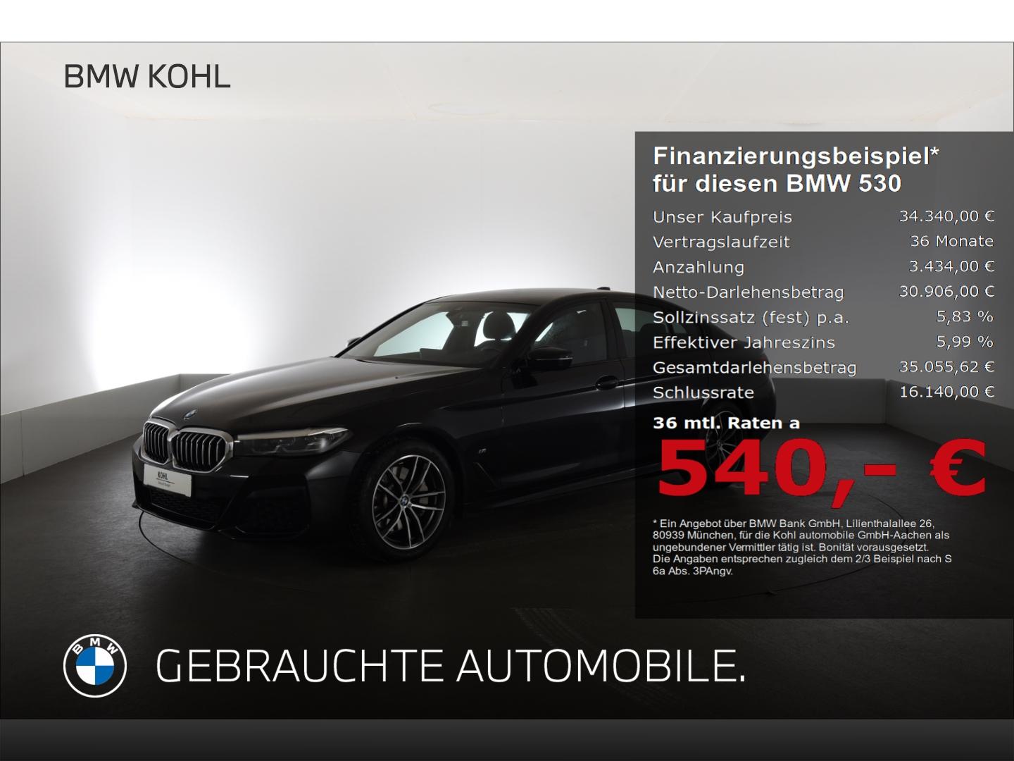 BMW 530 i M Sport Ambientes Licht Sportsitze Alarman