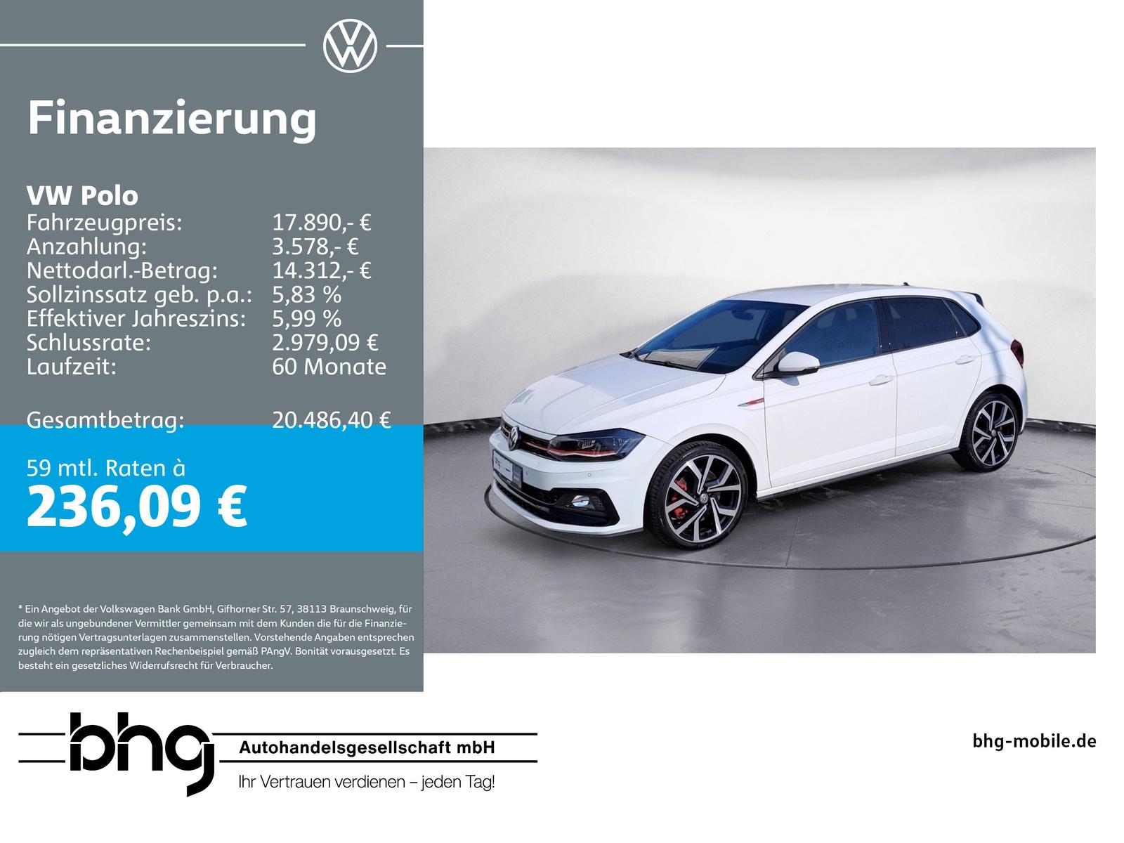 Volkswagen Polo 2.0 TSI DSG GTI *APP-CONNECT*LED*NAVI*