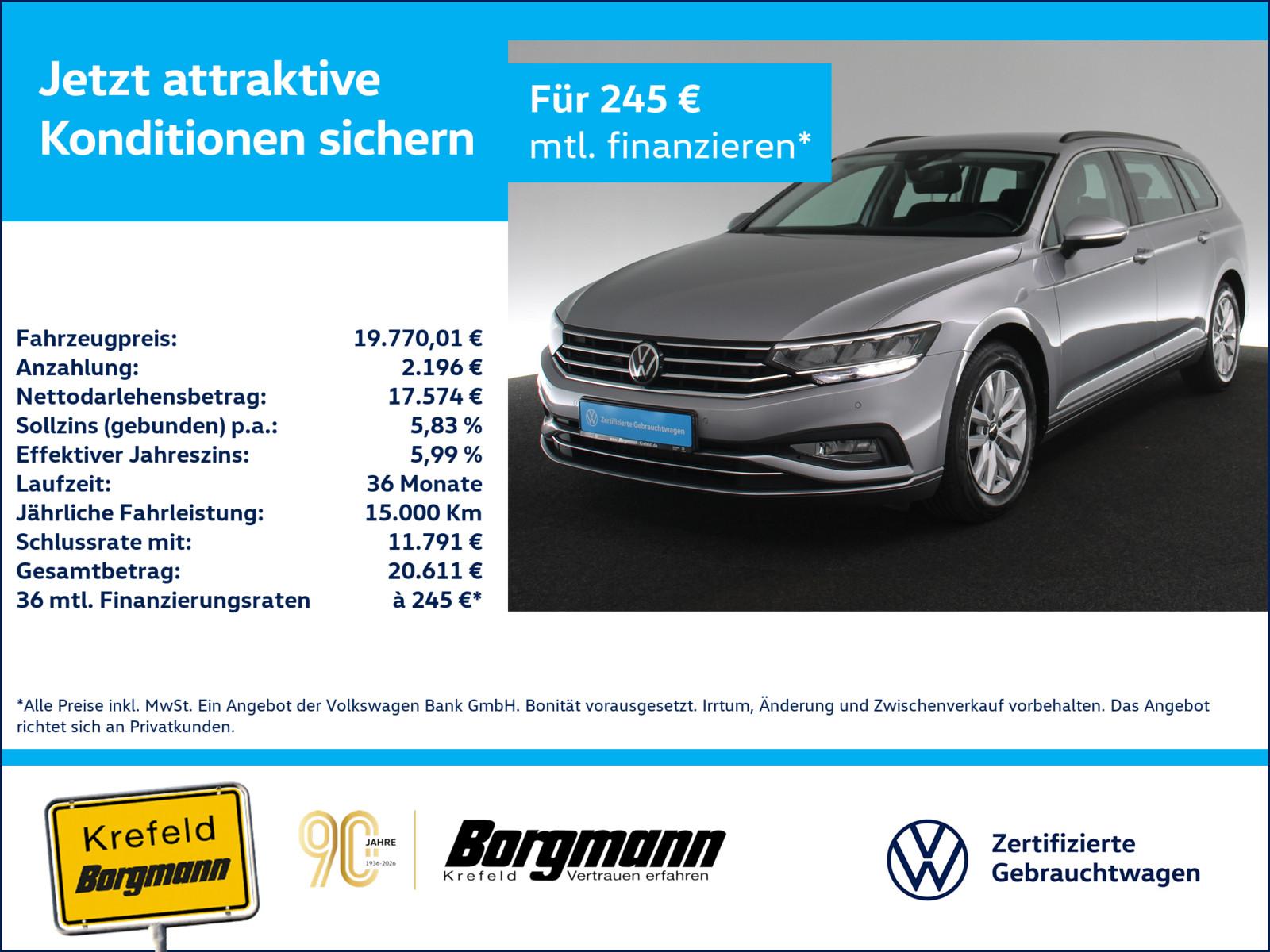 Volkswagen Passat Variant 2.0 TDI Business LED ACC NAVI SHZ