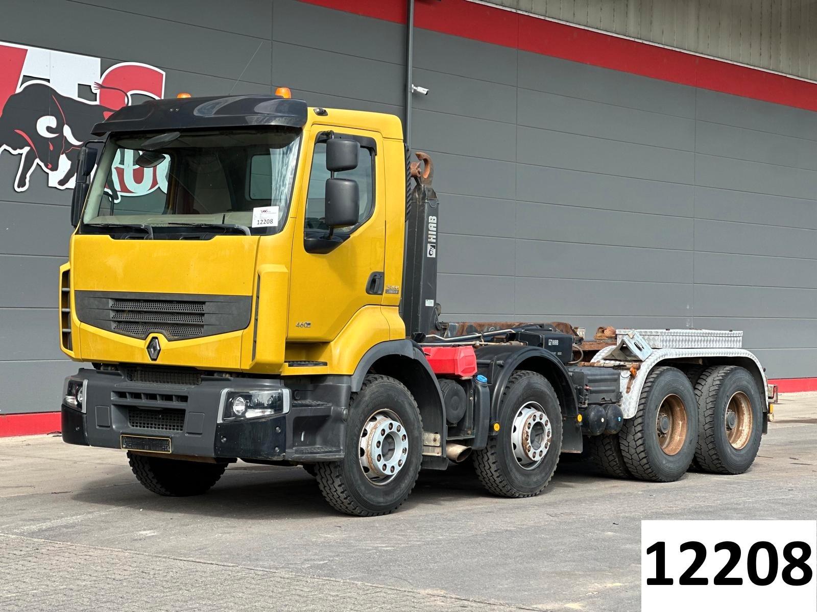 Renault Premium Lander 460.32 8x4 BB HIAB XR26S Hooklift