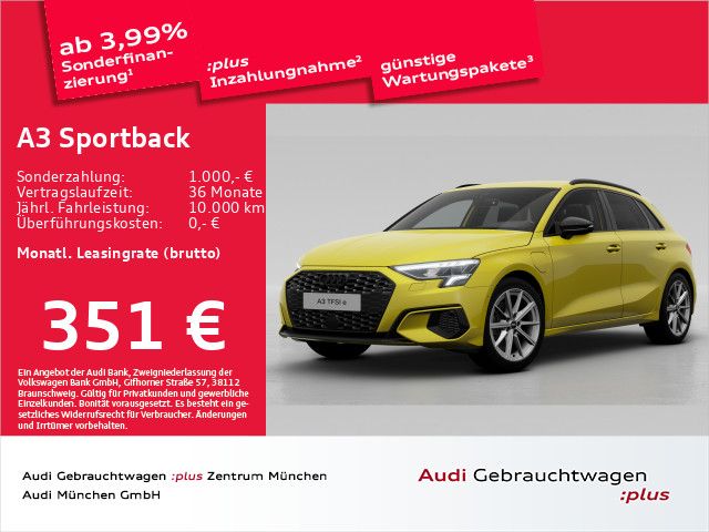 Audi A3 Sportback 40 TFSI e S tronic S line ACC/AHK/V