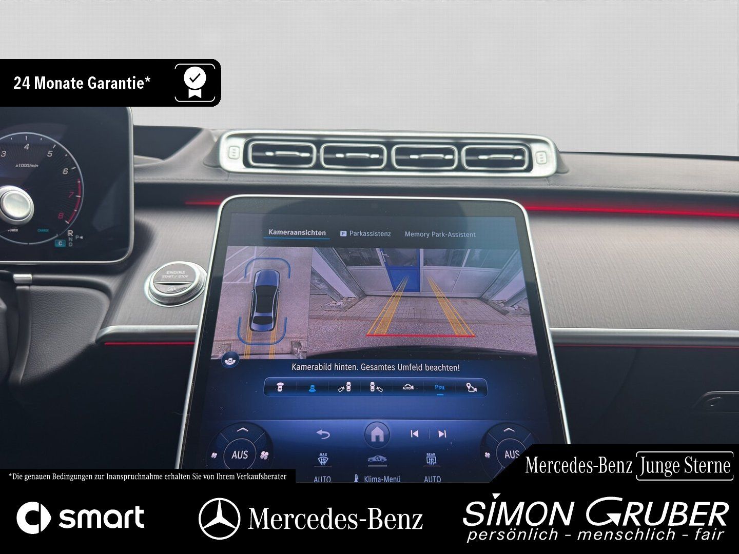 Fahrzeugabbildung Mercedes-Benz S 500 4M AMG Pano 4*Massage+Sitzklima Burm Nappa