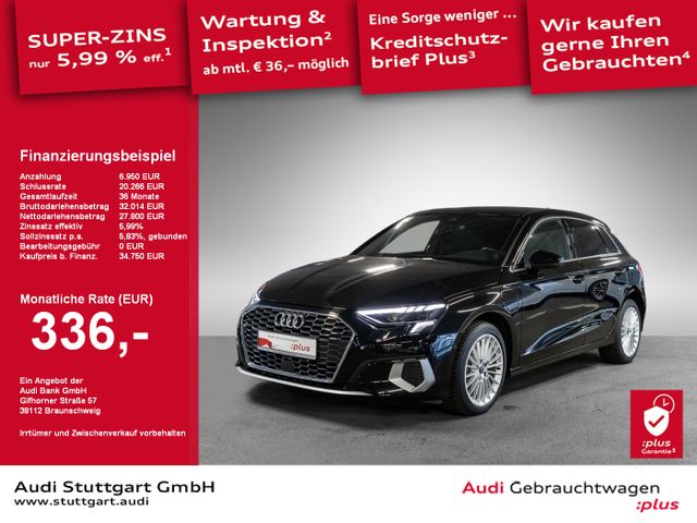 Audi A3 Sportback 40 TFSI e advanced S line LED virtC