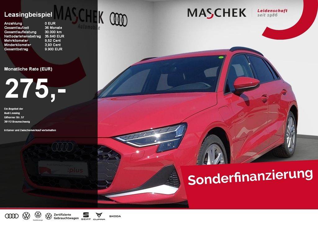 Audi A3 Sportback 40 TFSI e S tronic AHK S-Spoiler AC