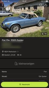 Fiat 124 Vorsicht vor diesem Anbieter! Nic... - gebrauchte Fiat 124 Spider aus dem Jahr 1980