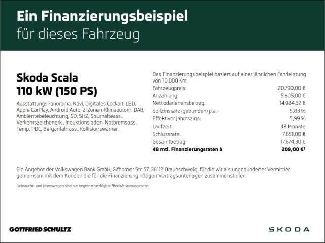 Skoda Scala MC TS110 1.5A7F