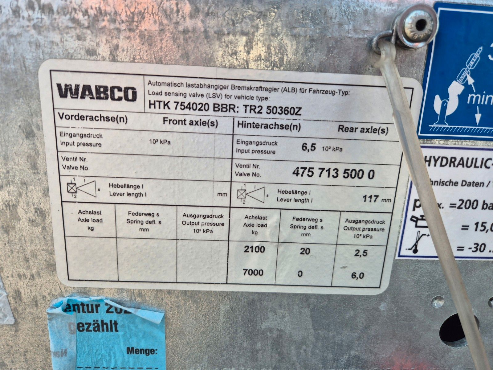 Fahrzeugabbildung Humbaur HTK 754020 Dreiseitenkipper vollverzinkt