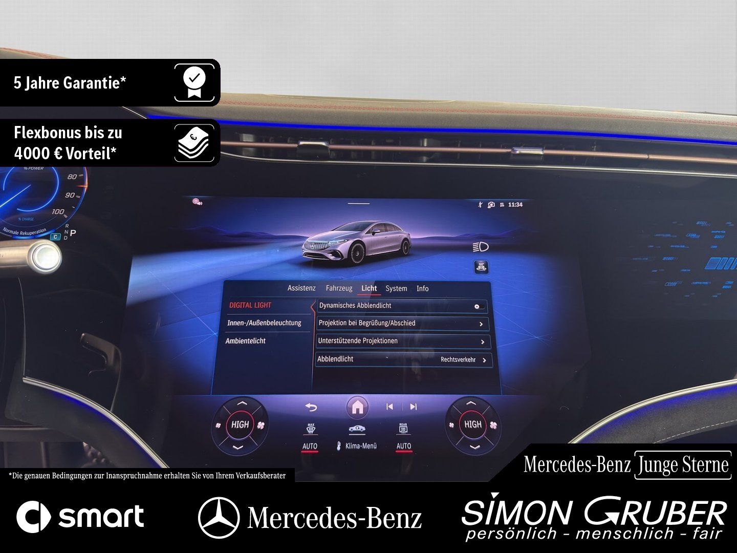 Fahrzeugabbildung Mercedes-Benz EQS 53 4M AMG 4*Massage/Sitzklima Mod 25 118kwh