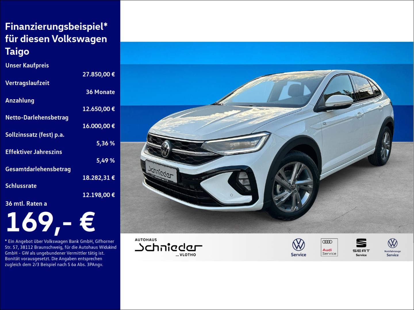 Volkswagen Taigo R-Line 1,5 l TSI DSG PANO MATRIX RKAMERA
