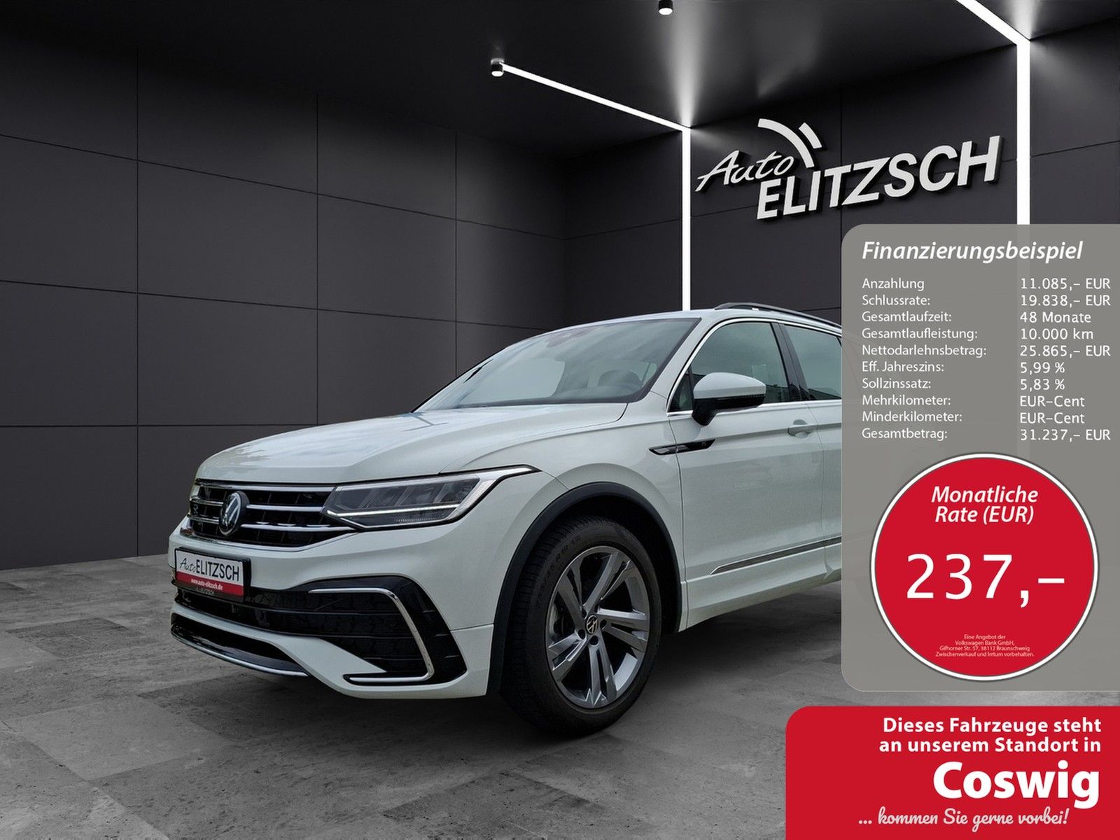 Fahrzeugabbildung Volkswagen Tiguan R-Line TSI DSG LED ACC SH LRHzg 19" AID P