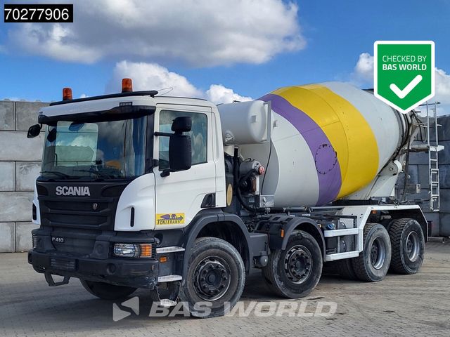 Scania P410 8X4 9m3 Liebherr Mixer Manual Big-Axle Stee