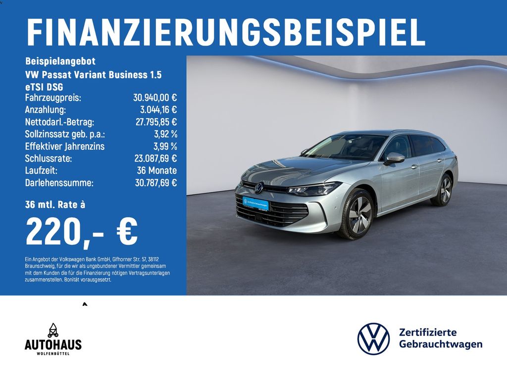 Passat Variant Business 1.5 eTSI DSG AHK KAMERA