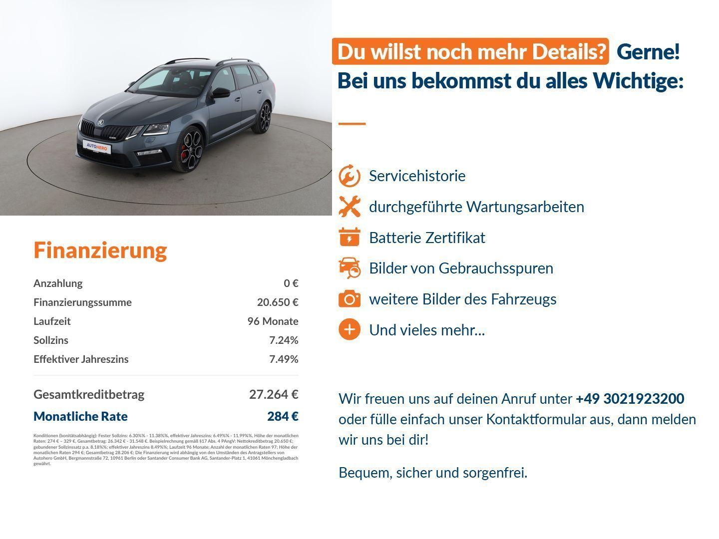 Skoda Octavia 2.0 TSI RS 245 Aut.*NAV*LED*TEMPO*CAM*SH
