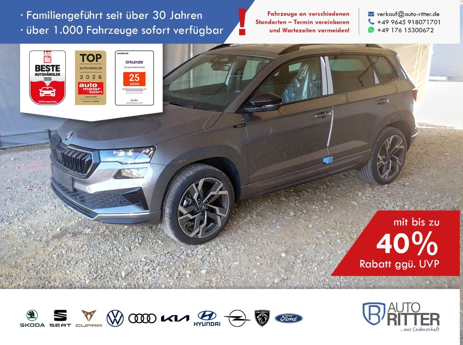 Skoda Karoq Sportline ACC|Stand-Hzg|AHK|RFK|PANO|Ma