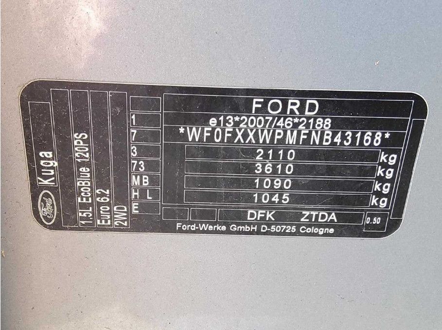 Fahrzeugabbildung Ford Kuga 1.5d Aut. Titan X LED/ACC/VIRTU/B&O/HUD/8Fa