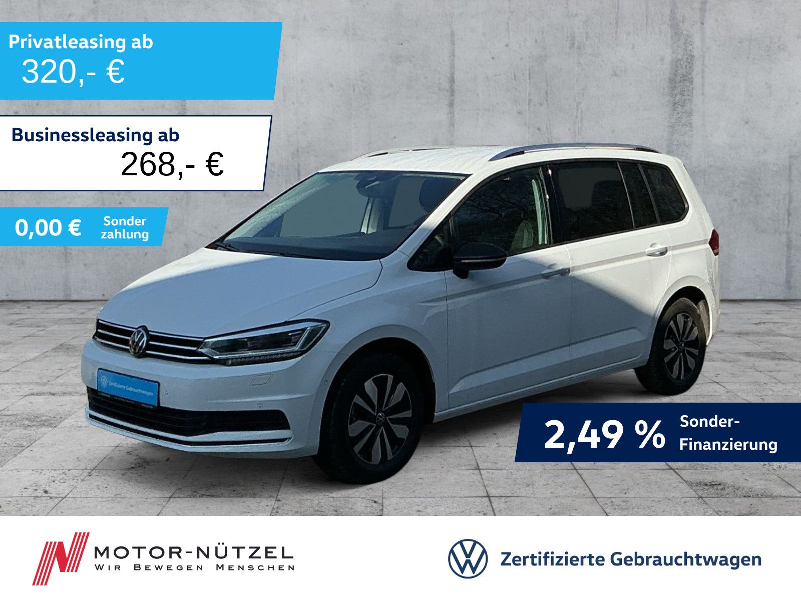 Volkswagen Touran 1.5 TSI DSG GOAL MATRIX+NAVI+AHK+ACC+7SI