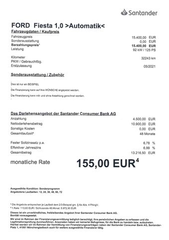 Fahrzeugabbildung Ford Fiesta 1.0 EcoBoost >32.243KM/AUt/NAV/LED<